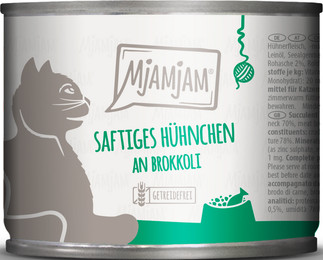 Produktbild von MjAMjAM Katzen Nassfutter Hühnchen & Brokkoli - 200 g