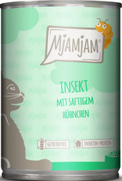 Produktbild von Mjamjam Katzen Nassfutter Insekt mit saftigem Hühnchen - 400 g