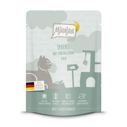 Produktbild von MjAMjAM Katzen Nassfutter Insekt mit vorzüglichem Kalb - 6 x 300 g