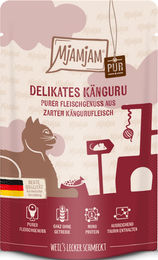 Produktbild von MjAMjAM Katzen Nassfutter Känguru pur - 12 x 125 g