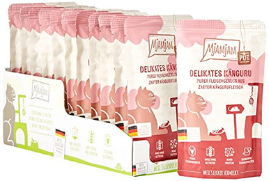 Produktbild von Mjamjam Katzen Nassfutter Känguru pur - 12 x 125 g