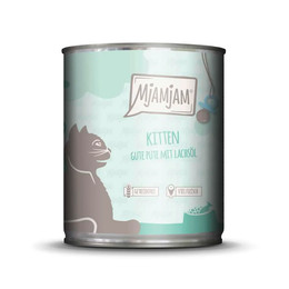Produktbild von Mjamjam Katzen Nassfutter Kitten gute Pute mit Lachsöl - 6 x 800 g