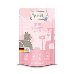 Produktbild von MjAMjAM Katzen Nassfutter Kitten saftiges Hühnchen mit Lachsöl - 6 x 400 g
