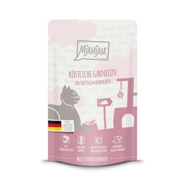Produktbild von MjAMjAM Katzen Nassfutter köstliche Garnelen an saftigem Hühnchen - 12 x 125 g