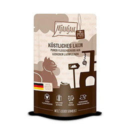 Produktbild von MjAMjAM Katzen Nassfutter köstliches Lamm pur - 12 x 125 g