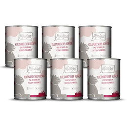 Produktbild von Mjamjam Katzen Nassfutter kulinarischer Hirsch und Truthahn an frischen Cranberries - 6 x 800 g