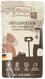 Produktbild von MjAMjAM Katzen Nassfutter Lamm pur - 12 x 125 g