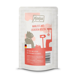 Produktbild von MjAMjAM Katzen Nassfutter Mahlzeit mit Rind, Huhn und Herzen - 6 x 400 g