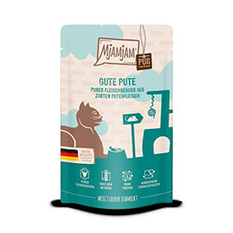 Produktbild von MjAMjAM Katzen Nassfutter purer Fleischgenuss gute Pute pur - 12 x 125 g