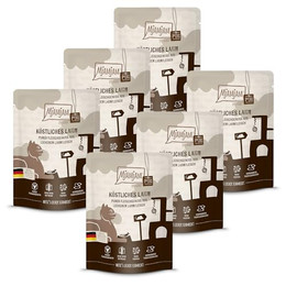 Produktbild von MjAMjAM Katzen Nassfutter purer Fleischgenuss Lamm - 6 x 300 g