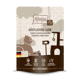 Produktbild von MjAMjAM Katzen Nassfutter purer Fleischgenuss Lamm - 300 g