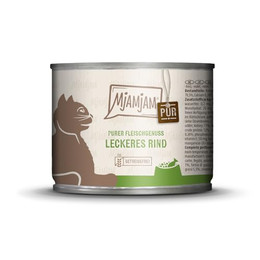 Produktbild von MjAMjAM Katzen Nassfutter purer Fleischgenuss Rind pur - 200 g