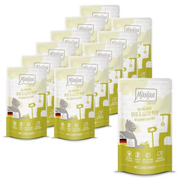 MjAMjAM Katzen Nassfutter Quetschie DUO Ente & Pute mit Kürbis - 12 x 125 g – Bild 1 von 5