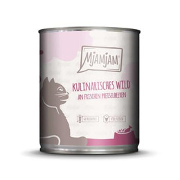 Produktbild von MjAMjAM Katzen Nassfutter Saftiges Huhn an Möhrchen - 6 x 800 g