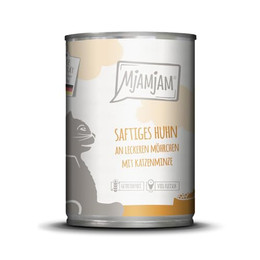 Produktbild von MjAMjAM Katzen Nassfutter Saftiges Huhn und Möhrchen - 400 g