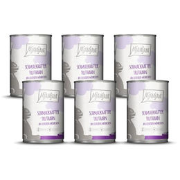 Produktbild von Mjamjam Katzen Nassfutter schmackhafter Truthahn - 6 x 400 g