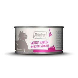 Produktbild von Mjamjam Katzen Nassfutter Schwein & Möhrchen - 6 x 100 g