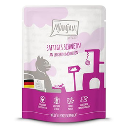 Produktbild von MjAMjAM Katzen Nassfutter Schwein & Möhrchen - 300 g