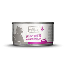 Produktbild von Mjamjam Katzen Nassfutter Schwein & Möhrchen - 6 x 100 g