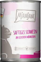 Produktbild von MjAMjAM Katzen Nassfutter Schwein & Möhrchen - 400 g