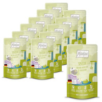 Produktbild von Mjamjam Katzen Nassfutter Senior Duo Ente & Kaninchen - 12 x 125 g