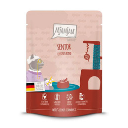 Produktbild von MjAMjAM Katzen Nassfutter Senior Leckeres Rind - 6 x 300 g
