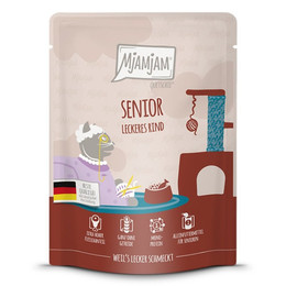 Produktbild von MjAMjAM Katzen Nassfutter Senior leckeres Rind - 6 x 300 g