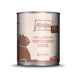 Produktbild von Mjamjam Katzen Nassfutter vorzüglicher Strauß - 6 x 800 g