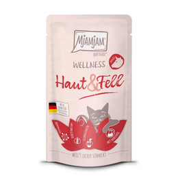 Produktbild von MjAMjAM Katzen Nassfutter Wellness Haut & Fell Rind - 125 g