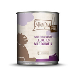 Produktbild von Mjamjam Katzen Nassfutter Wildschwein - 6 x 800 g
