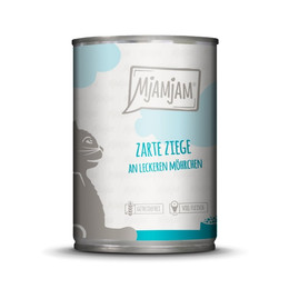 Produktbild von Mjamjam Katzen Nassfutter Ziege + Möhrchen - 6 x 400 g
