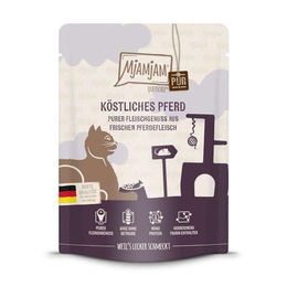 Produktbild von MjAMjAM Katzenfutter Quetschie purer Fleischgenuss köstliches Pferd - 300 g