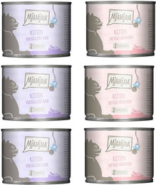 Produktbild von MjAMjAM Kitten Mixpaket Nassfutter 2 Sorten - 6 x 200 g