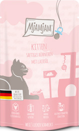 Produktbild von MjAMjAM Kitten Nassfutter Hühnchen mit Lachsöl - 12 x 125 g