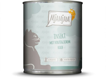 Produktbild von MJAMJAM Leckere Mahlzeit 800g Dose Katzennassfutter 6 x 800 Gramm Insekt mit vorzüglichem Kalb