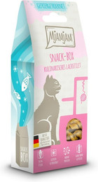 Produktbild von MJAMJAM leckere Snackbox 35g Katzensnack Lachs