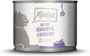 MjAMjAM Nassfutter Katze Adult, Duo 6x200 g Huhn und Kaninchen – Bild 1 von 2