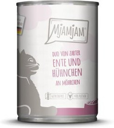 Produktbild von MjAMjAM Nassfutter Katze Adult Ente & Huhn - 6 x 400 g