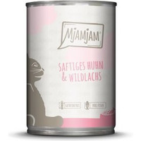 Produktbild von MjAMjAM Nassfutter Katze Adult Huhn und Wildlachs - 6 x 400 g
