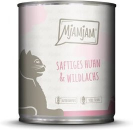 Produktbild von MjAMjAM Nassfutter Katze Adult Huhn und Wildlachs - 6 x 800 g