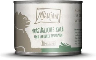 Produktbild von MjAMjAM Nassfutter Katze Adult Kalb und Truthahn - 6 x 200 g