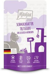 Produktbild von MjAMjAM Nassfutter Katze Adult Quetschie Truthahn und Möhrchen - 12 x 125 g