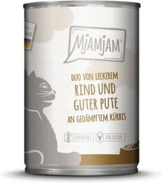 Produktbild von MjAMjAM Nassfutter Katze Adult Rind & Pute Duo - 6 x 400 g
