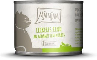 Produktbild von MjAMjAM Nassfutter Katze Adult Rind und Kürbis - 6 x 200 g