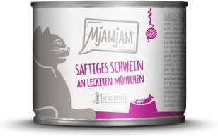 Produktbild von MjAMjAM Nassfutter Katze Adult Schwein und Möhre - 6 x 200 g