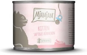 Produktbild von MjAMjAM Nassfutter Katze Kitten Huhn mit Lachsöl - 6 x 200 g