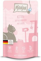 Produktbild von MjAMjAM Nassfutter Katze Kitten Huhn mit Lachsöl - 12 x 125 g