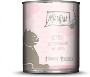 Produktbild von MjAMjAM Nassfutter Katze Kitten Huhn mit Lachsöl - 6 x 800 g