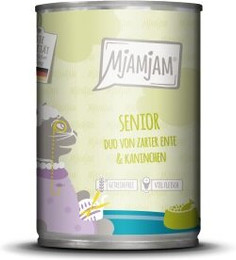Produktbild von MjAMjAM Nassfutter Katze Senior Duo Ente & Kaninchen - 6 x 400 g