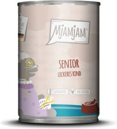 Produktbild von MjAMjAM Nassfutter Katze Senior Rind - 6 x 400 g